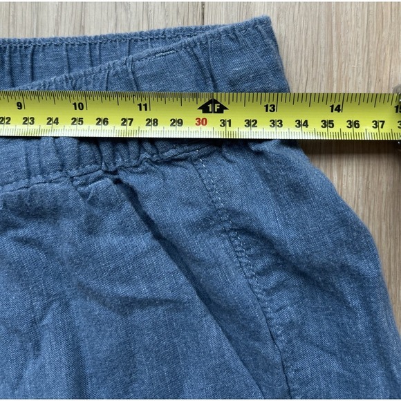 Patagonia Womens S Garden Island Hemp Pants Blue Drawstring Elastic Waist - Picture 7 of 13